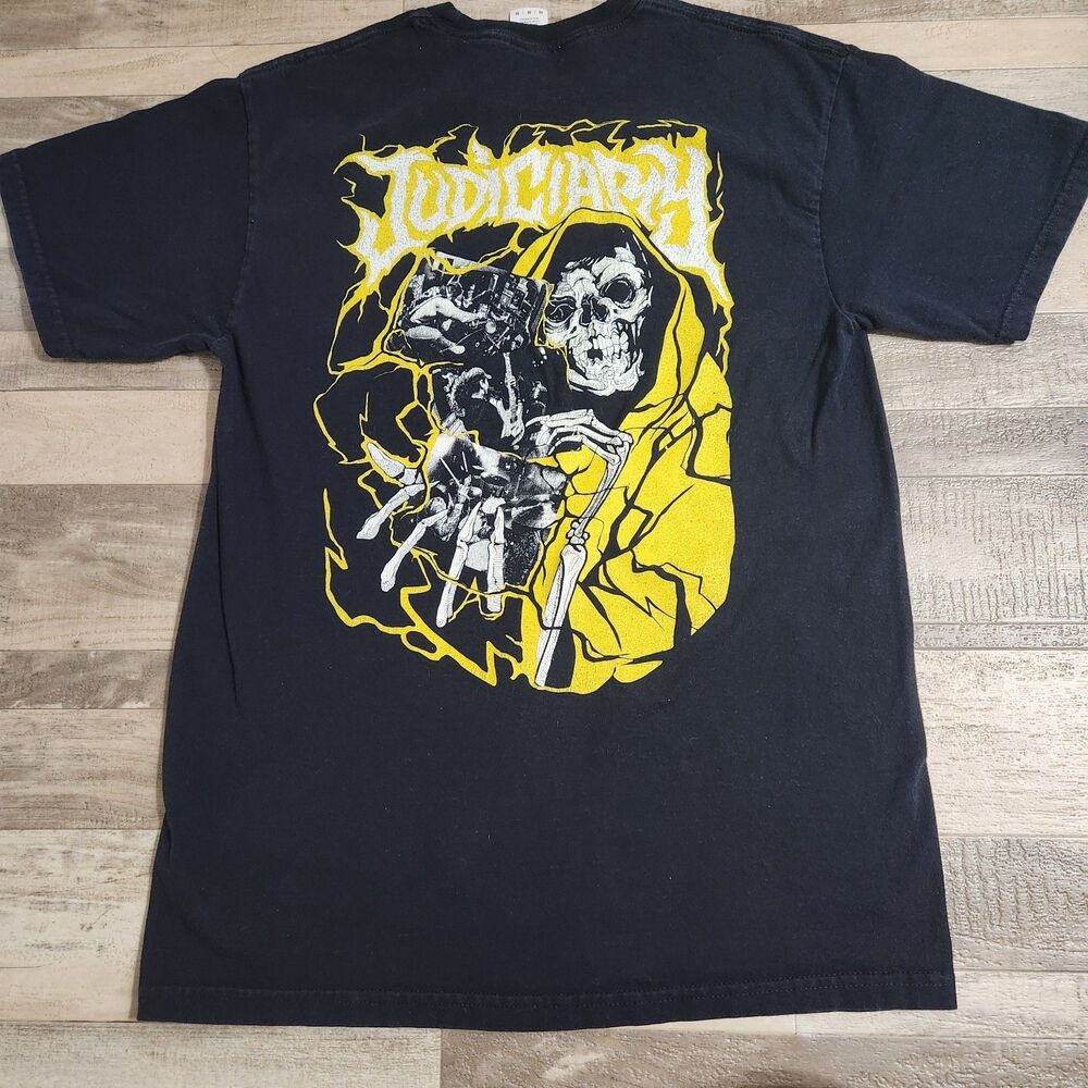 Judiciary Band T Shirt Adult Medium M Black Yellow Reaper Graphic Hardcore Merch